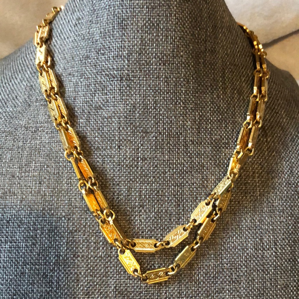 Vendome gold tone long chain